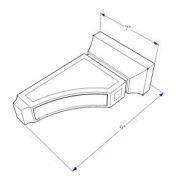 PG-CBS Corbel 6"W x 9"H x 3"D