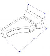 SG-CBS Corbel 6"W x 9"H x 3"D
