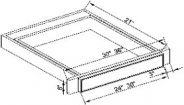 SG-KD24/30 Vanity Knee Drawer 30"W × 7 1/2"H × 21"D(can be trimmed to 24"W)