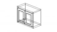 AG-W2418 Shaker Green Wall Cabinet 24"W × 18"H × 12"D