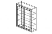 AG-W3642 Shaker Green Wall Cabinet 36"W × 42"H × 12"D