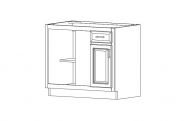 AW-BLB36/39 Antique White Blind Base Corner Cabinet 36"W × 34 1/2"H × 24"D(must pull 3")