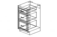 NW-VDB18 Classic Wheat Vanity Drawer Base Cabinet 18"W  x 34 1/2"H  x 21"D