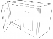 PG-W2718 Pewter Green Wall Cabinet 27"W × 18"H × 12"D