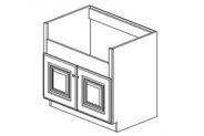 SC-APSB36 Shaker Brown Farm House Sink Base Cabinet 36"W × 34 1/2"H × 24"D(opening is 6" height, can be modified to fit bigger sink)
