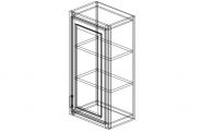 SG-W1836 Shaker Gray Wall Cabinet 18"W × 36"H × 12"D