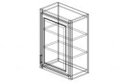 SG-W2130 Shaker Gray Wall Cabinet 21"W × 30"H × 12"D