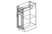 SW-B12 Shaker White Base Cabinet 12"W × 34 1/2"H × 24"D