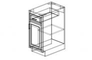 SW-B15 Shaker White Base Cabinet 15"W × 34 1/2"H × 24"D