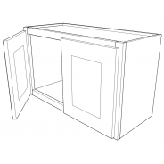 SW-W2718 Shaker White Wall Cabinet 27"W × 18"H × 12"D
