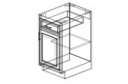 WO-B18 Shaker Natural Base Cabinet 18"W × 34 1/2"H × 24"D