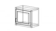 WO-W2118 Shaker Natural Wall Cabinet 21"W × 18"H × 12"D